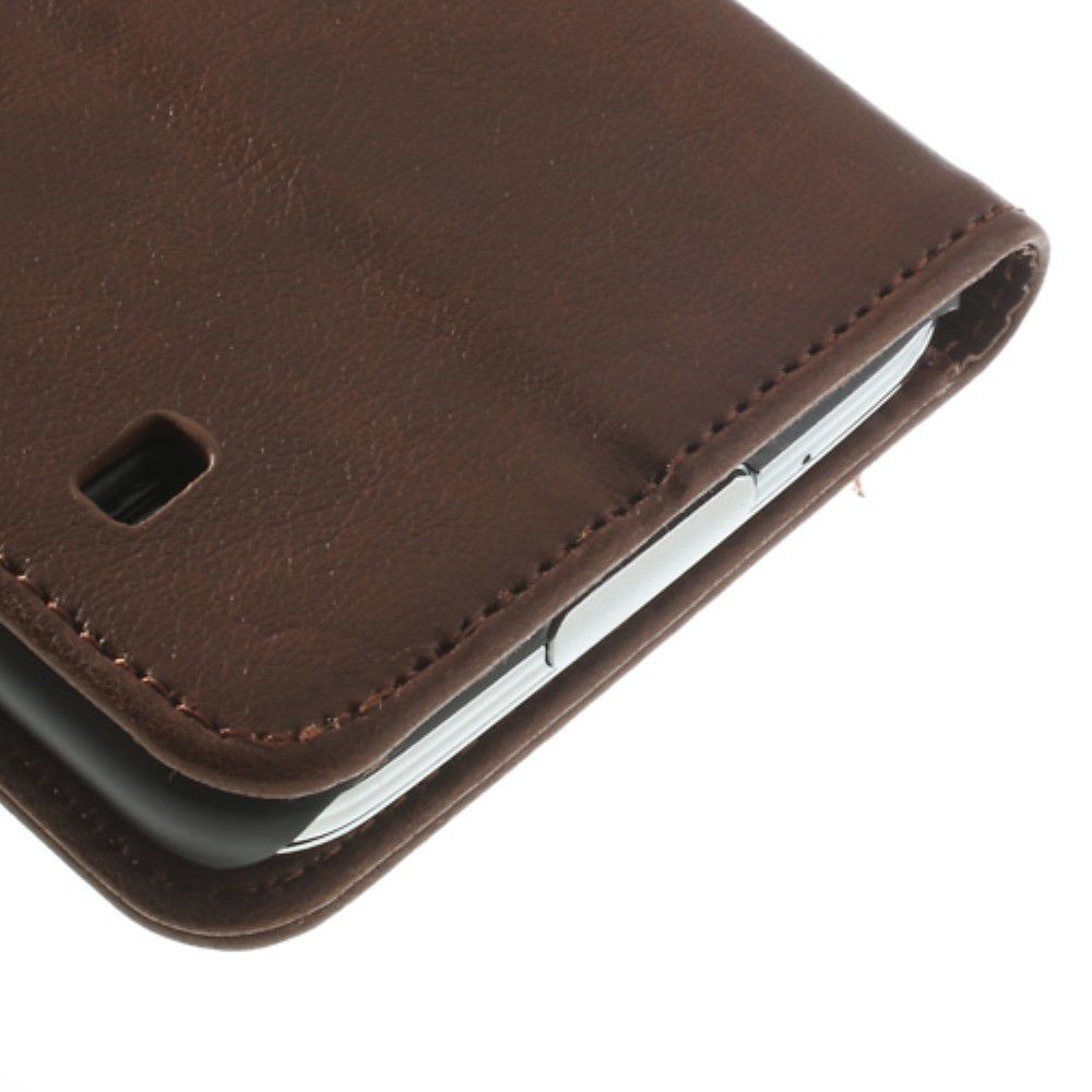 Samsung Galaxy S5 Portemonnee Stand Hoesje Bruin afbeelding 11