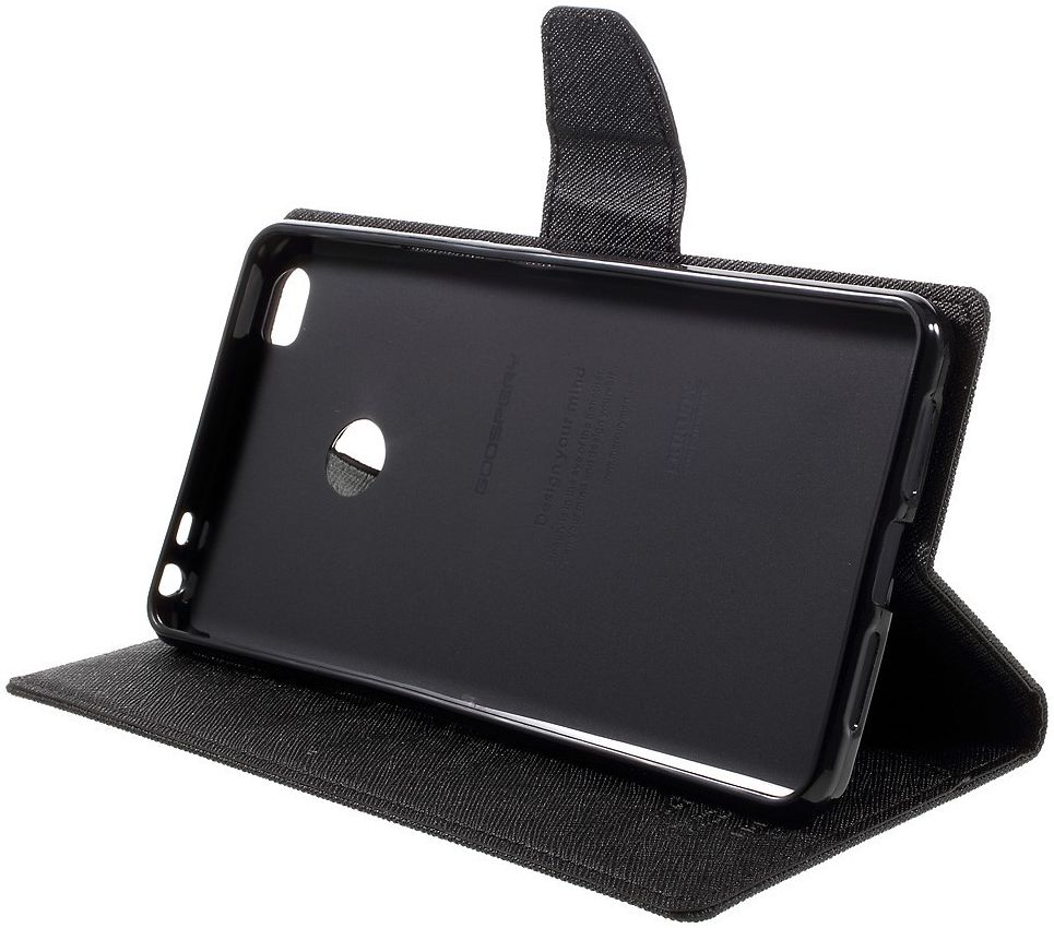 Mercury Goospery Wallet Hoesje Xiaomi Mi Max Zwart afbeelding 6