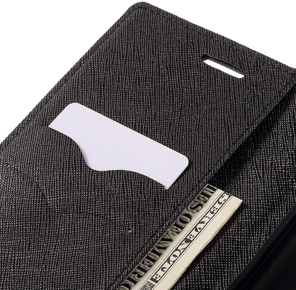 Mercury Goospery Wallet Hoesje Xiaomi Mi Max Zwart afbeelding 3