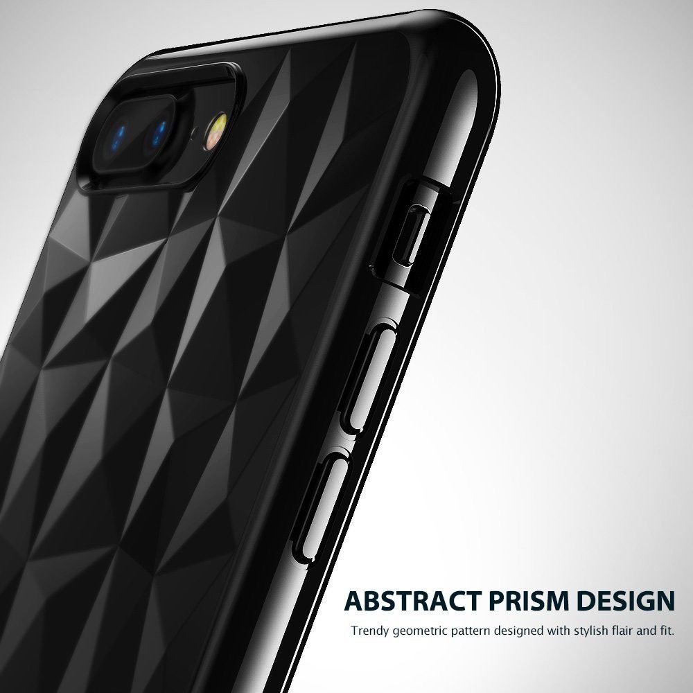 Ringke Air Prism Apple iPhone 7 Plus / 8 Plus Hoesje Transparant Zwart afbeelding 8
