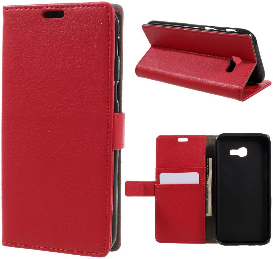 Samsung Galaxy A5 (2017) Portemonnee Hoesje Rood afbeelding 7
