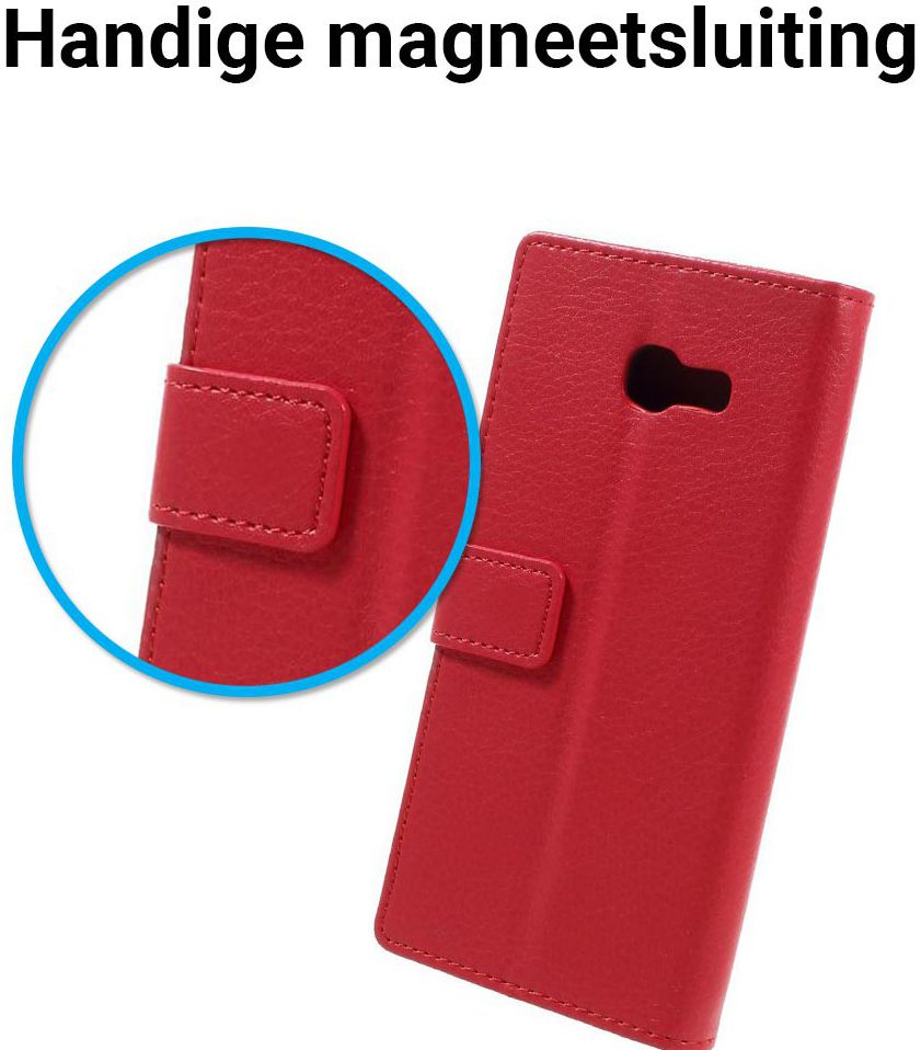 Samsung Galaxy A5 (2017) Portemonnee Hoesje Rood afbeelding 3