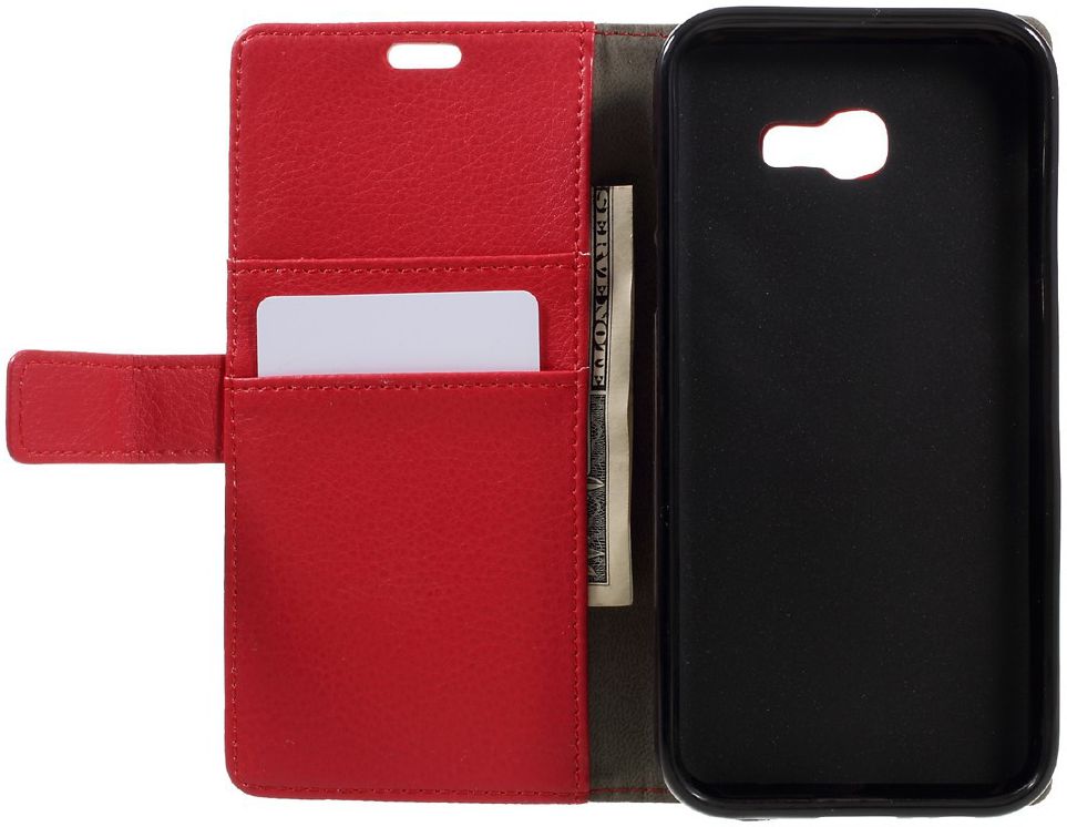 Samsung Galaxy A5 (2017) Portemonnee Hoesje Rood afbeelding 9