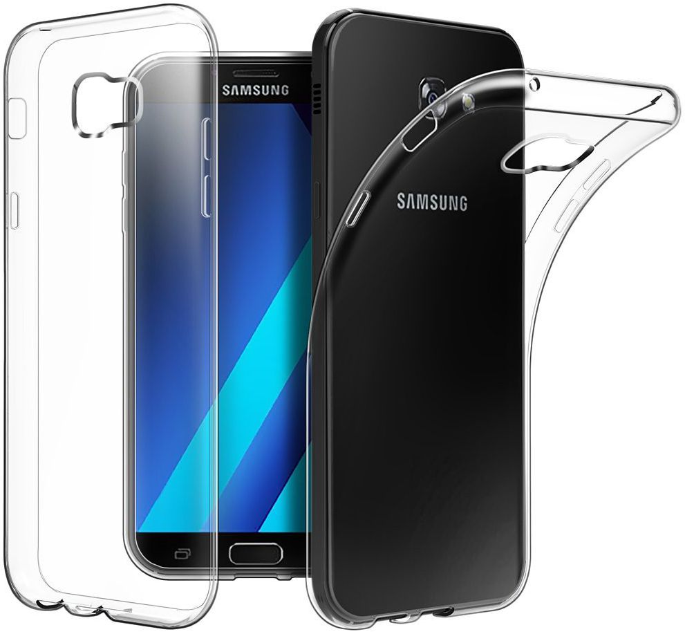 Samsung Galaxy A3 (2017) TPU Gel Hoesje Transparant afbeelding 1