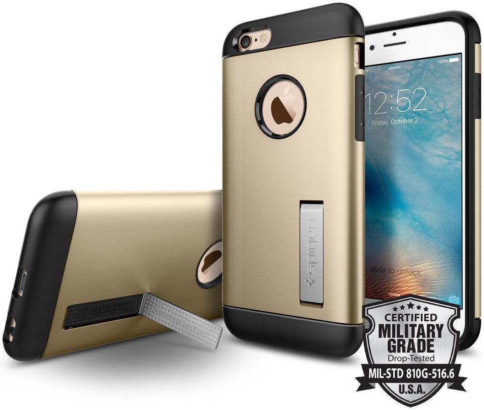 Spigen Slim Armor Case Apple iPhone 6S Champagne Gold afbeelding 1