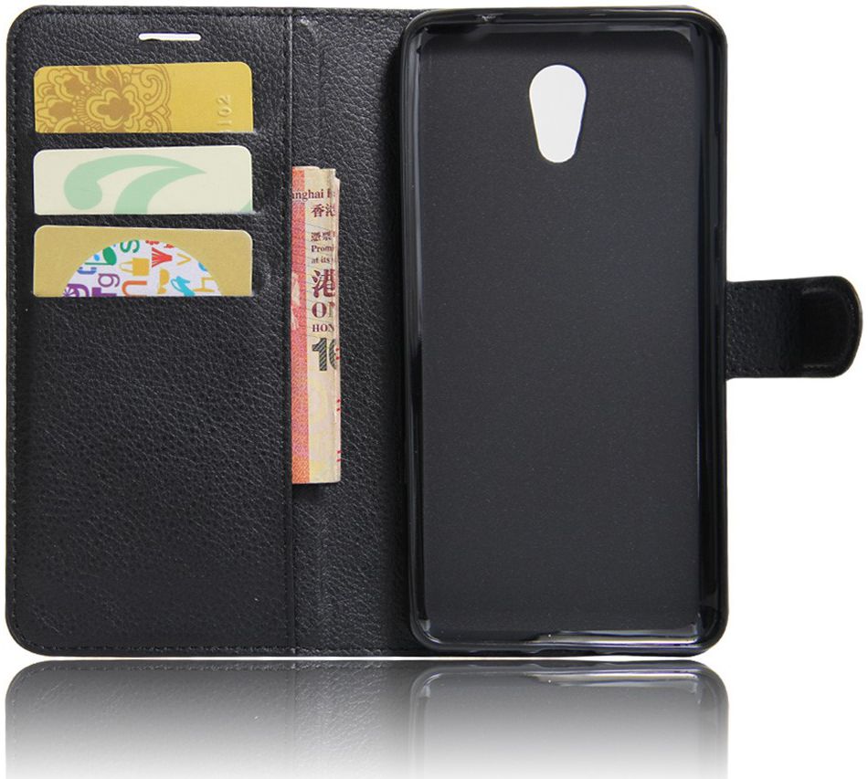 Lenovo P2 Portemonnee Hoesje Zwart afbeelding 6