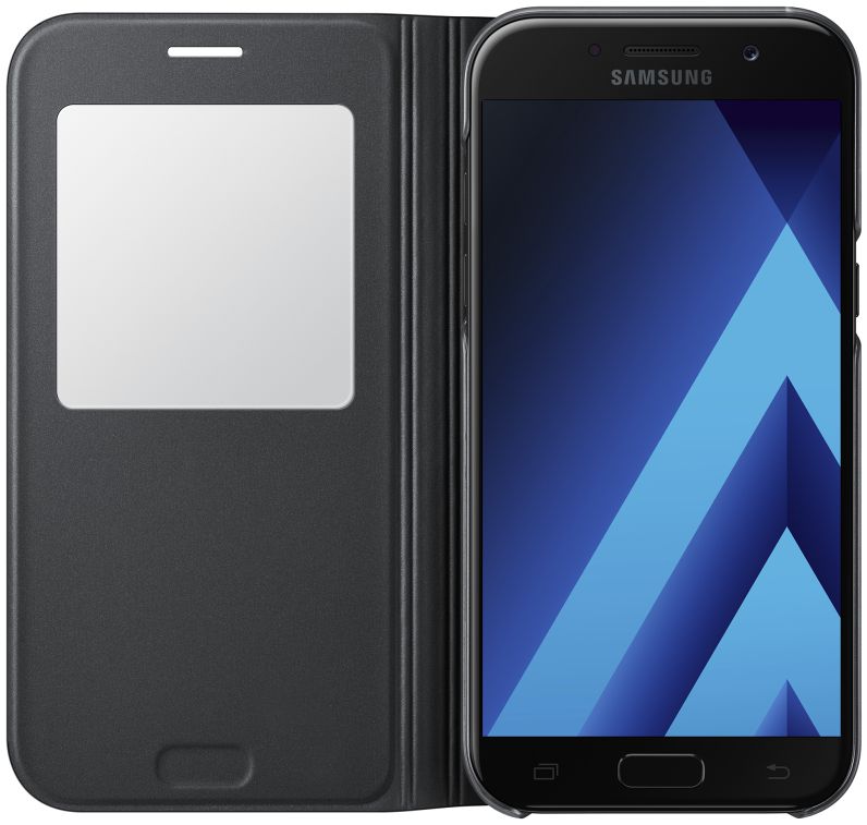 Samsung Galaxy A5 (2017) S-View Cover Zwart Origineel afbeelding 2
