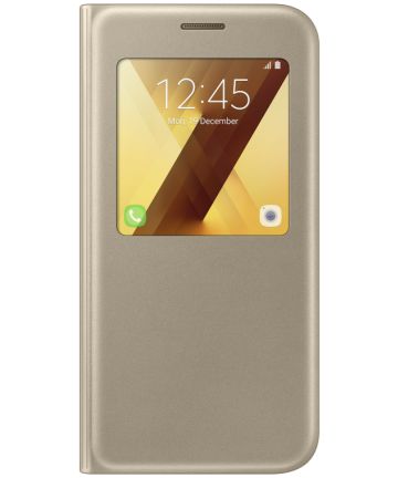 Samsung Galaxy A5 (2017) S-View Cover Goud Origineel Hoesjes
