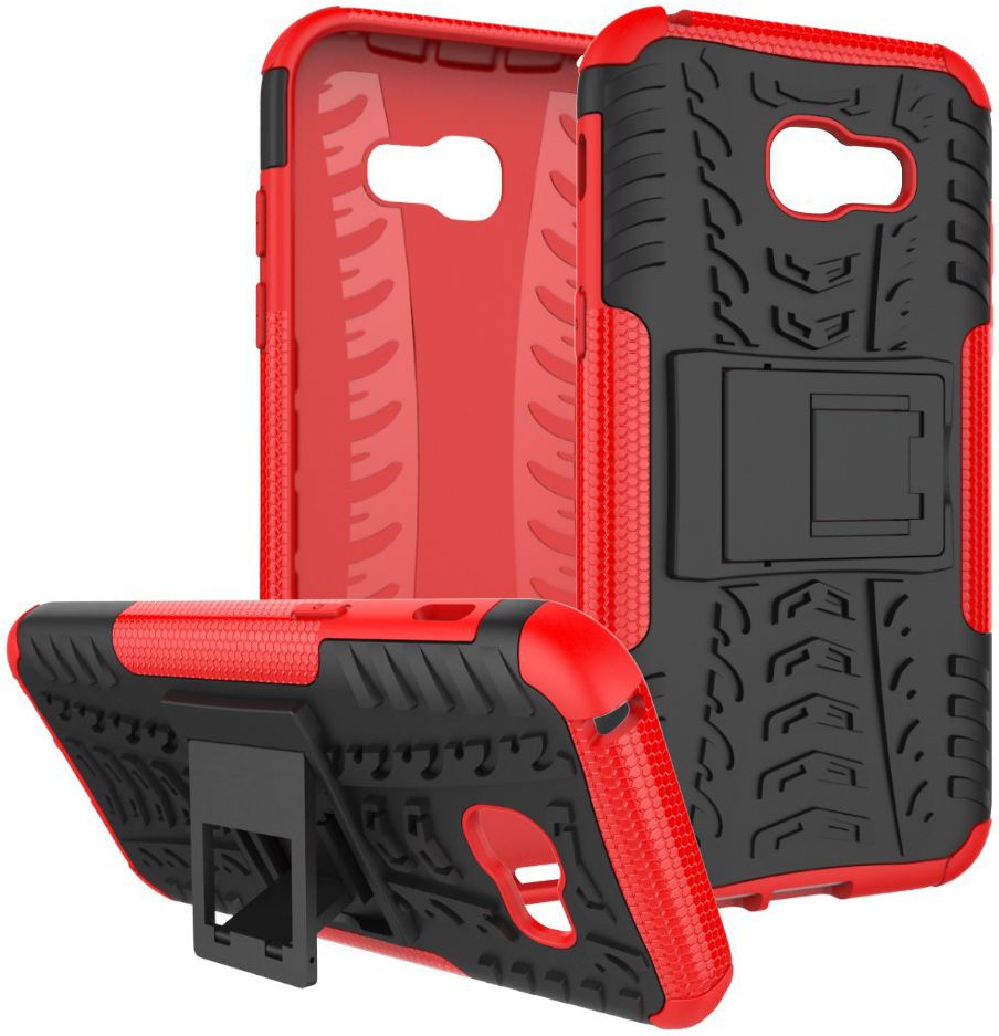 Stevig Samsung Galaxy A5 2017 Backcover Hoesje Rood afbeelding 3