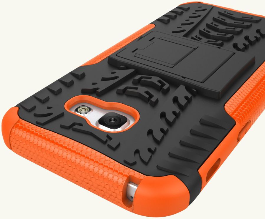 Stevig Samsung Galaxy A5 2017 Backcover Hoesje Oranje afbeelding 3