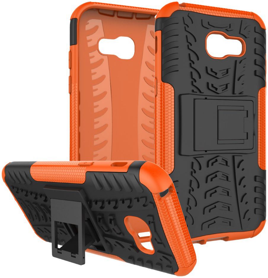 Stevig Samsung Galaxy A5 2017 Backcover Hoesje Oranje afbeelding 4