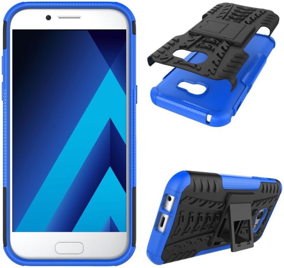 Stevig Samsung Galaxy A5 2017 Backcover Hoesje Blauw afbeelding 3