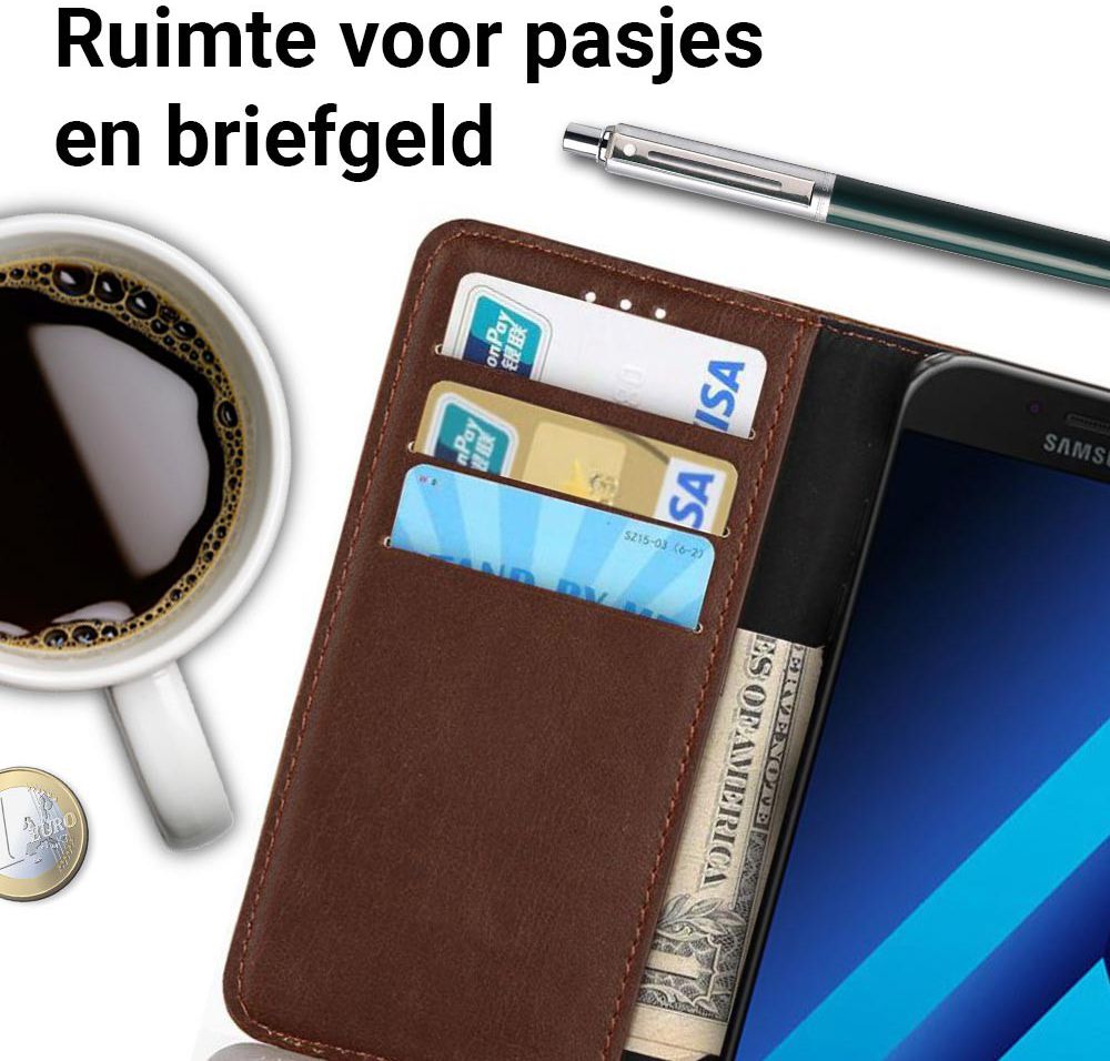 Samsung Galaxy A5 2017 Bookcover Retro Hoesje  Coffee afbeelding 2
