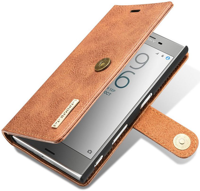 Sony Xperia XZ / XZs Echt Leren Portemonnee Hoesje Bruin afbeelding 9