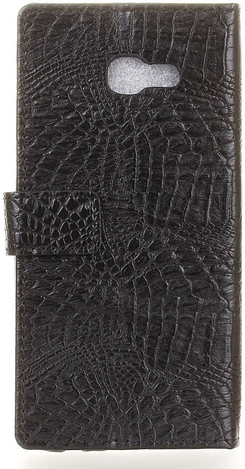 Samsung Galaxy A5 (2017) Portemonnee Hoesje Krokodil Structuur Zwart afbeelding 7