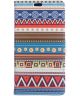 Alcatel Pixi 4 (4) portemonnee hoesje met print Tribal Pattern