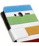Alcatel Pixi 4 (4) portemonnee hoesje met print Stripes