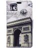 Alcatel Idol 4 portemonnee hoesje met print Arc de Triomphe