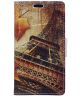 Alcatel Idol 4 portemonnee hoesje met print Eiffeltoren