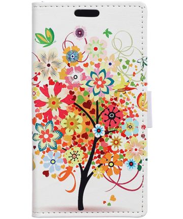 Alcatel Idol 4 portemonnee hoesje met print Tree Hoesjes