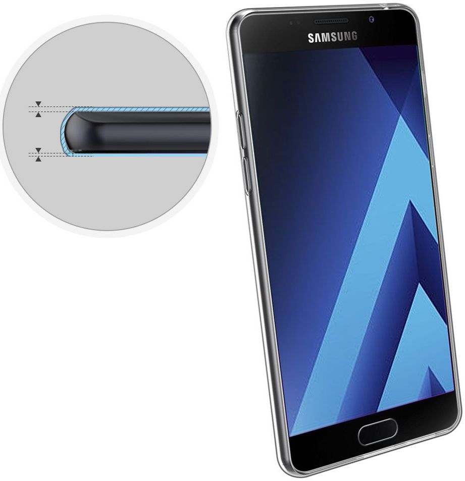 Samsung Galaxy A5 (2017) Hoesje Dun TPU Transparant afbeelding 2