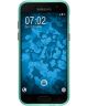 Samsung Galaxy A5 (2017) Geborsteld Soft TPU Case Blauw