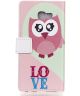 Samsung Galaxy A5 (2017) Portemonnee Print Hoesje Love Owl