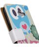 Samsung Galaxy A5 (2017) Portemonnee Print Hoesje Love Owls