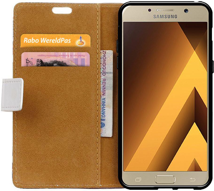 Samsung Galaxy A5 (2017) Portemonnee Print Hoesje Love Owls afbeelding 2