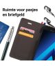 Samsung Galaxy Galaxy A5 (2017) Denim Portemonnee Hoesje Zwart