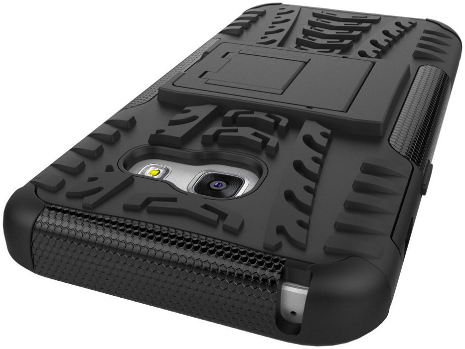 Hybride Samsung Galaxy A3 (2017) Back Cover Zwart afbeelding 4