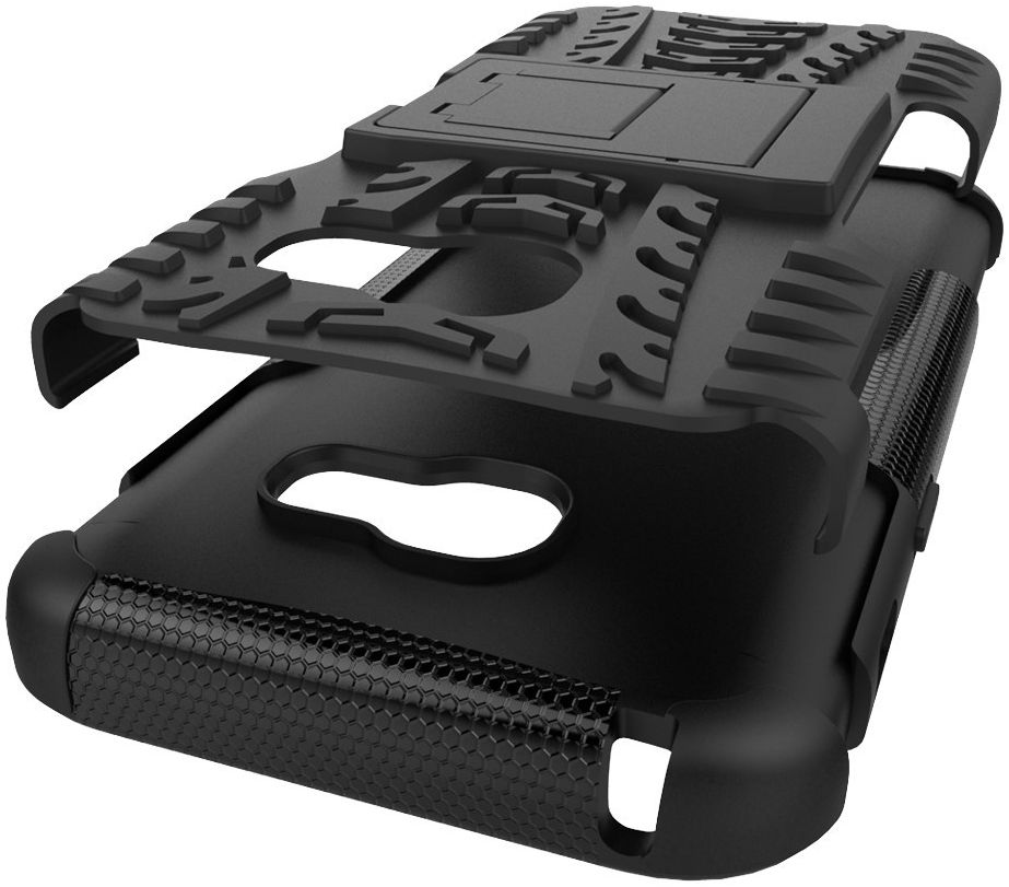 Hybride Samsung Galaxy A3 (2017) Back Cover Zwart afbeelding 3