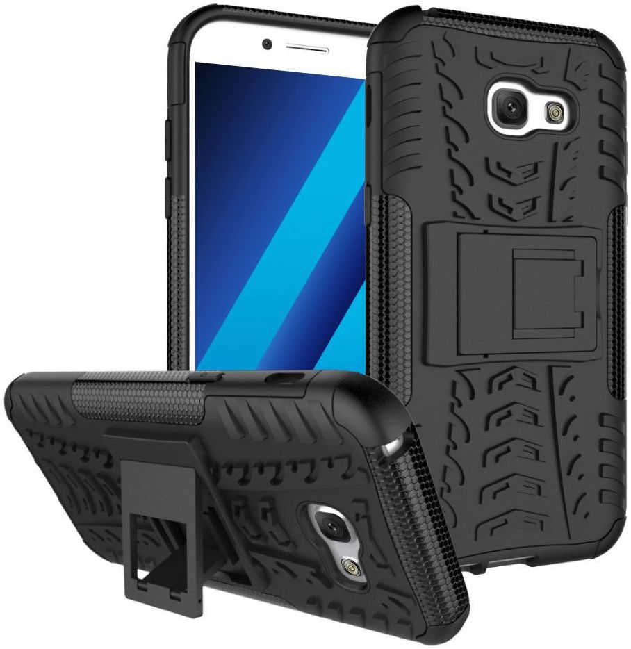 Hybride Samsung Galaxy A3 (2017) Back Cover Zwart afbeelding 1