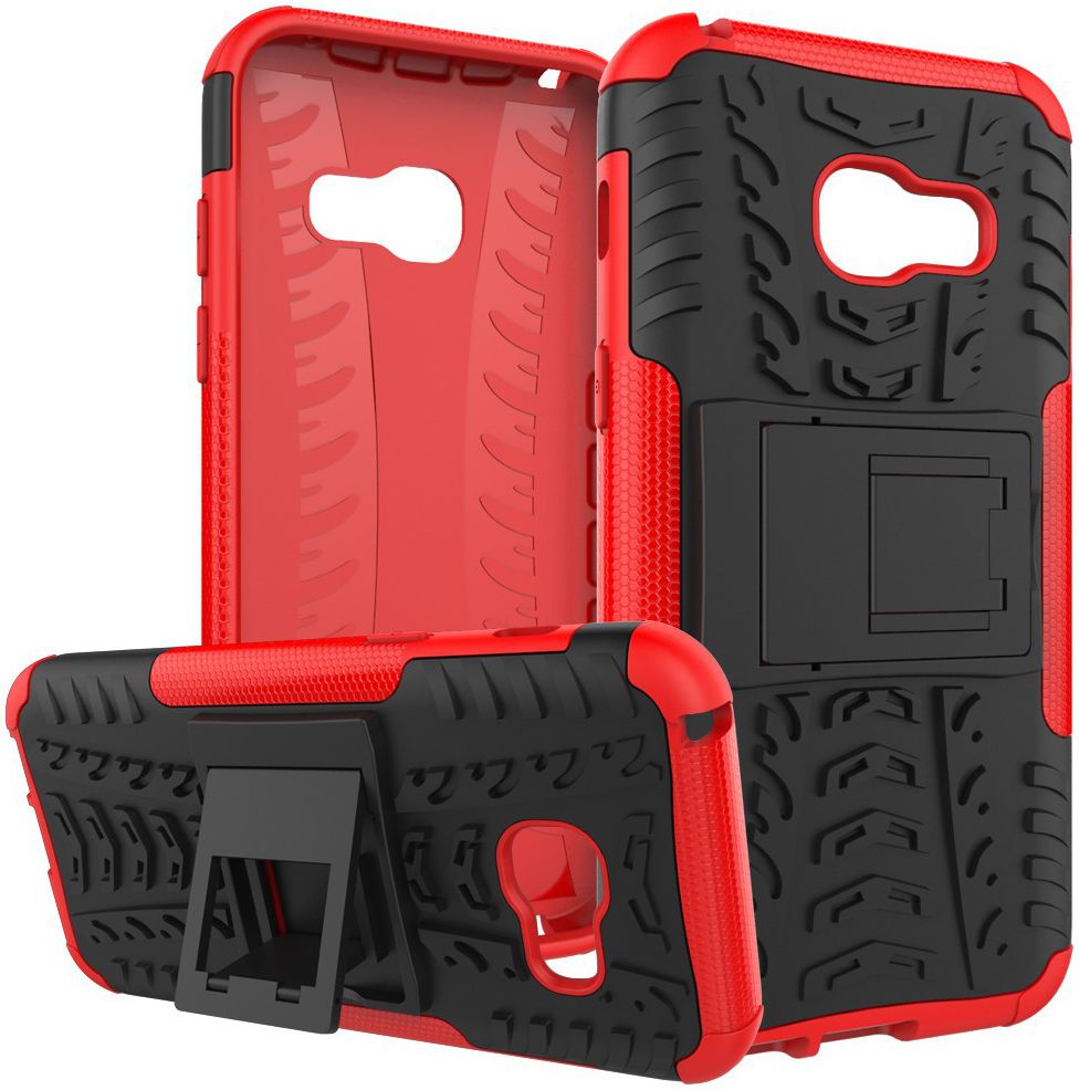 Hybride Samsung Galaxy A3 (2017) Back Cover Rood afbeelding 5