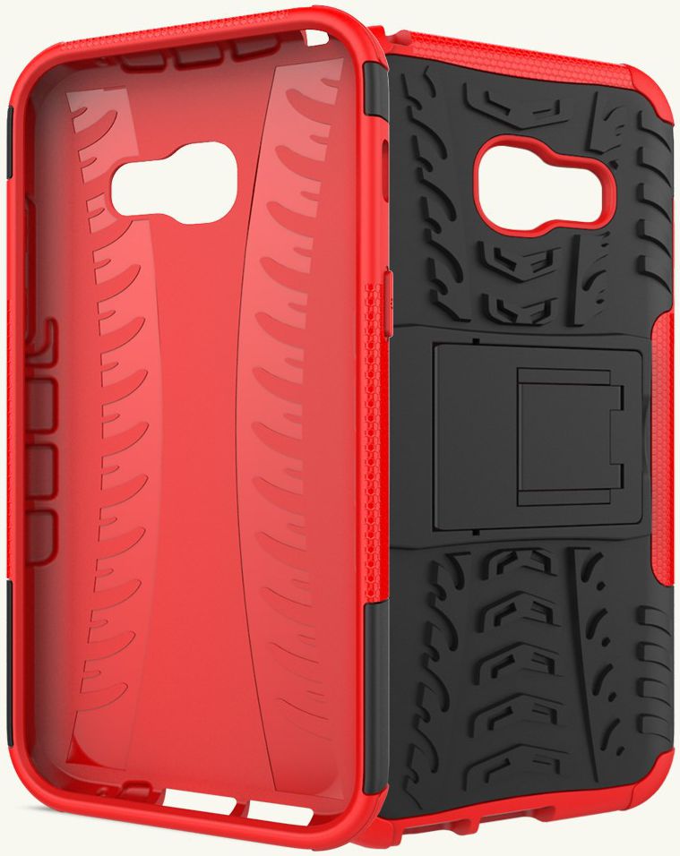 Hybride Samsung Galaxy A3 (2017) Back Cover Rood afbeelding 6