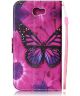 Huawei Y6 2 Compact Portemonnee Purple Butterfly