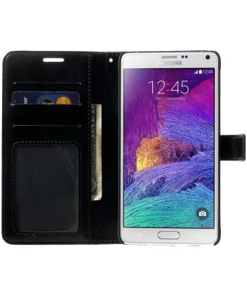 Samsung Galaxy Note 4 Wallet Case Zwart Hoesjes
