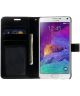 Samsung Galaxy Note 4 Wallet Case Zwart