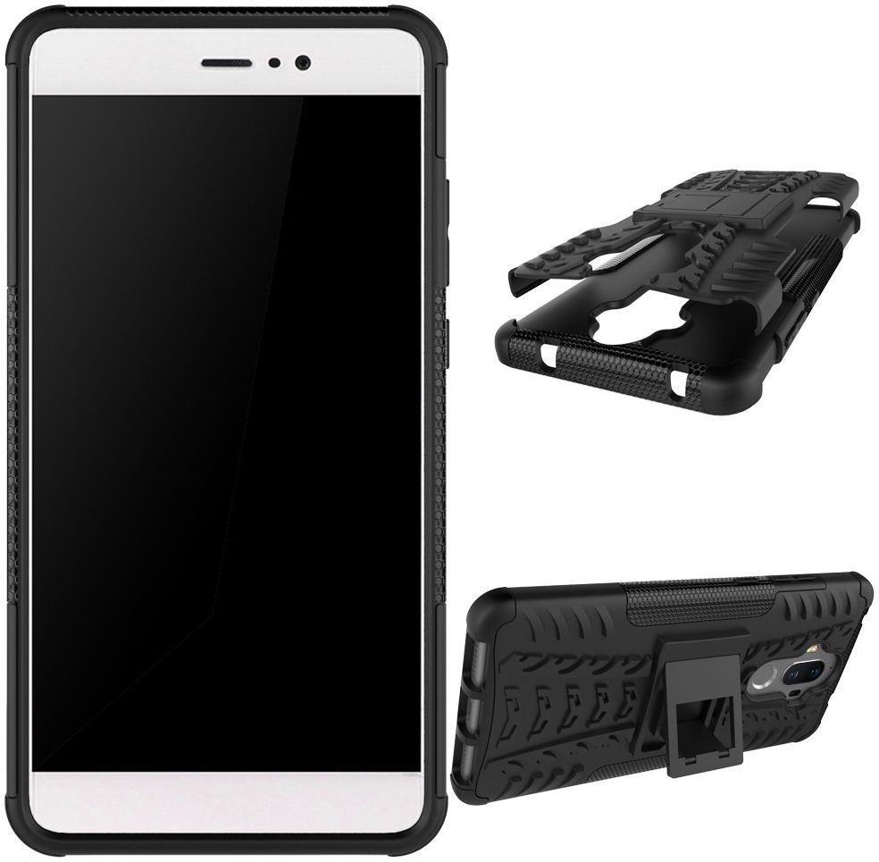 Huawei Mate 9 Hybrid Kickstand Hoesje Zwart afbeelding 2