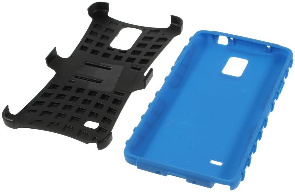 Samsung Galaxy Note 4 Hoesje anti-slip stand Blauw afbeelding 5