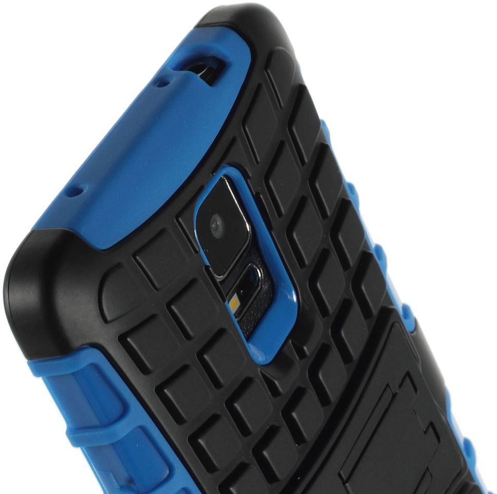 Samsung Galaxy Note 4 Hoesje anti-slip stand Blauw afbeelding 6