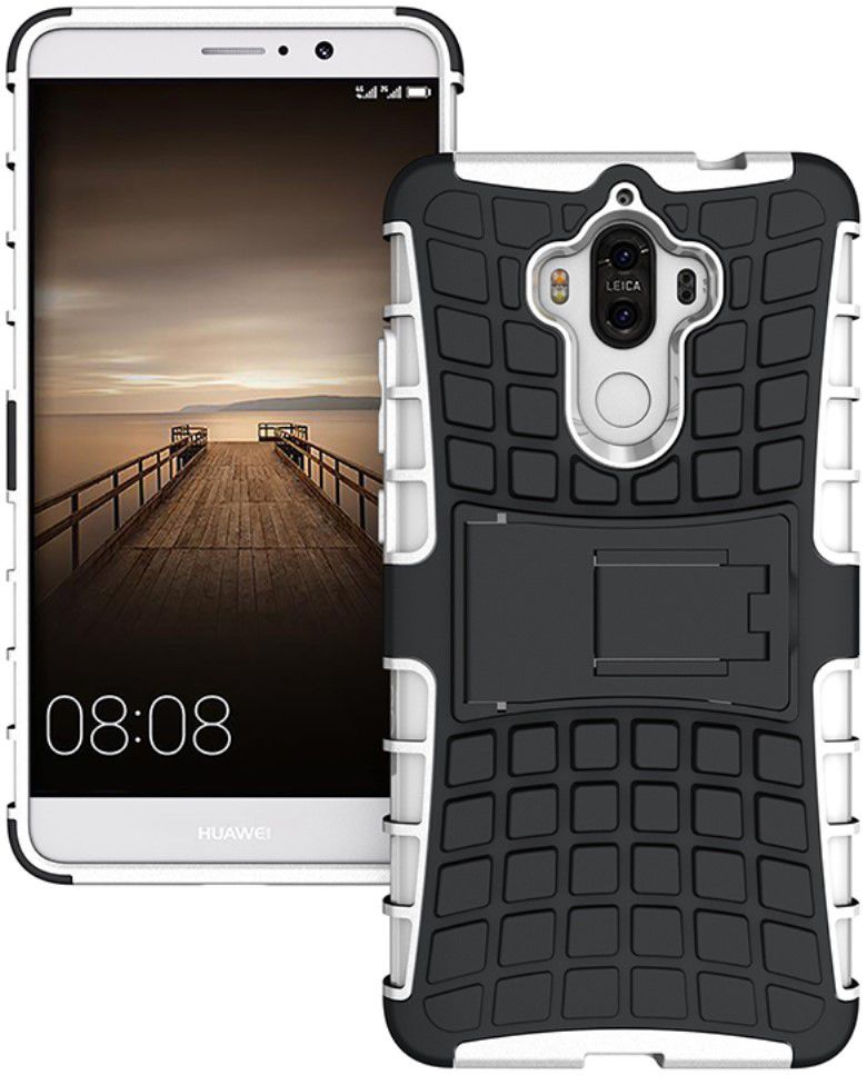 Huawei Mate 9 Hybrid Kickstand Hoesje Wit afbeelding 1