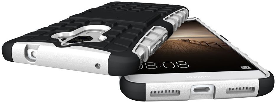Huawei Mate 9 Hybrid Kickstand Hoesje Wit afbeelding 7