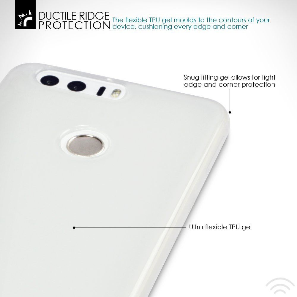 Honor 8 Ultradun TPU Hoesje Transparant afbeelding 4