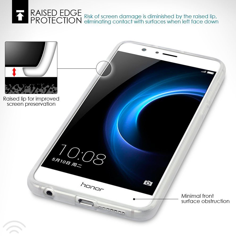 Honor 8 Ultradun TPU Hoesje Transparant afbeelding 6