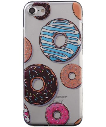 Apple iPhone 7 / 8 Transparant Hoesje Donuts Hoesjes
