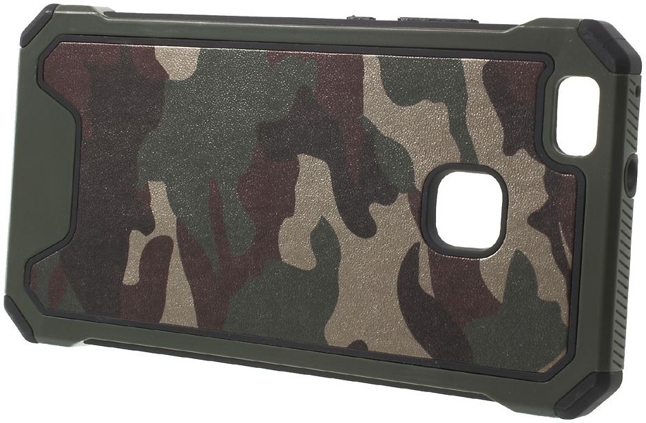 Huawei P9 Lite Camouflage Hoesje Groen afbeelding 3
