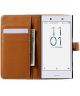 Sony Xperia X Compact Portemonnee Hoesje Cool Cat