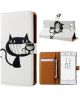 Sony Xperia X Compact Portemonnee Hoesje Cool Cat