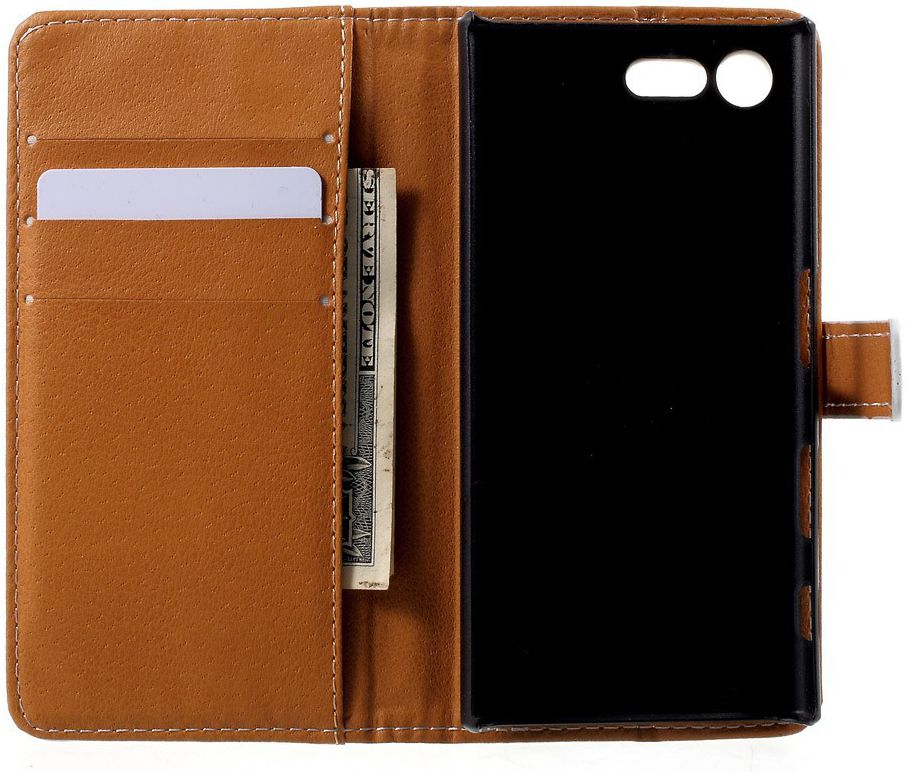 Sony Xperia X Compact Portemonnee Hoesje Cool Cat afbeelding 8